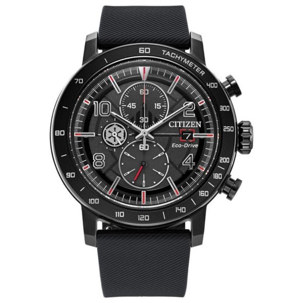 Citizen Star Wars Darth Vader Men's Eco-Drive Black Rubber Watch CA0764-08W