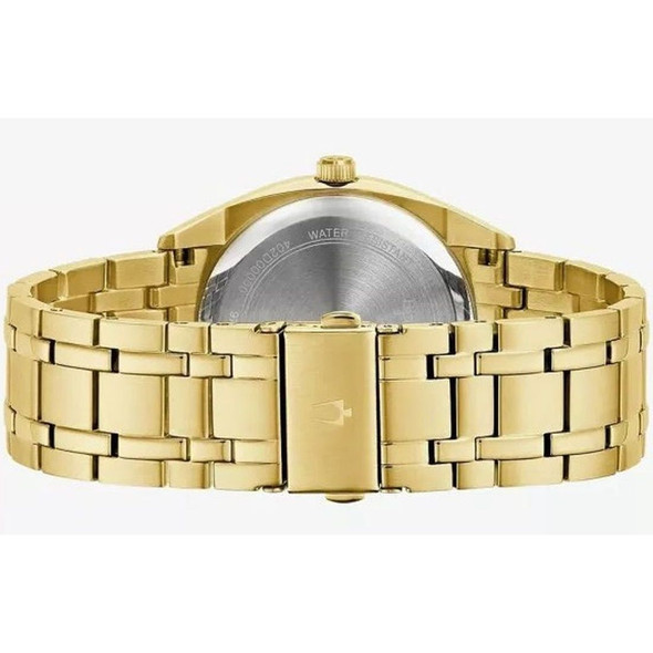 Bulova Classic Surveyor Men's Champagne Dial Stainless Steel Quartz Watch 97C115