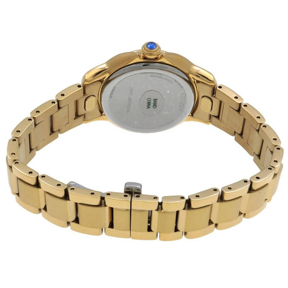 Citizen L Ceci Women's Gold-Tone White Dial Eco-Drive Watch EM1162-52A