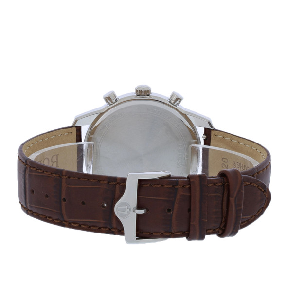 Bulova Sutton Men's Chronograph Blue Dial Stainless Steel Quartz Watch 96B402