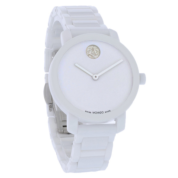Movado Bold Evolution 2.0 Women's White Ceramic Quartz Watch 3601233