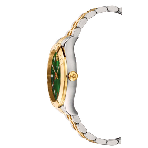 Versace VEVK00620 Hellenyium Men's Green Dial Two-Tone Swiss Quartz Watch