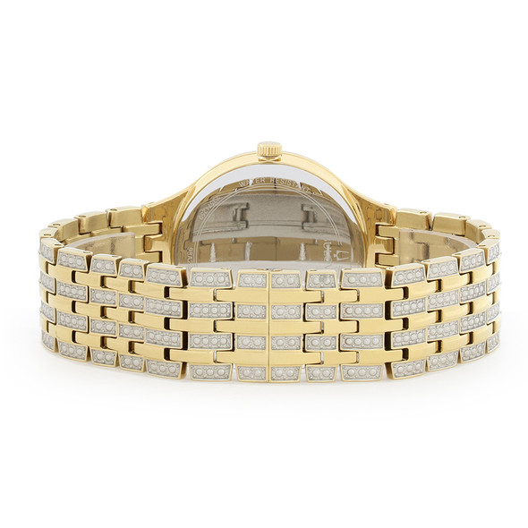 Bulova Phantom Men's Gold Tone Stainless Crystal Quartz Watch 98A229