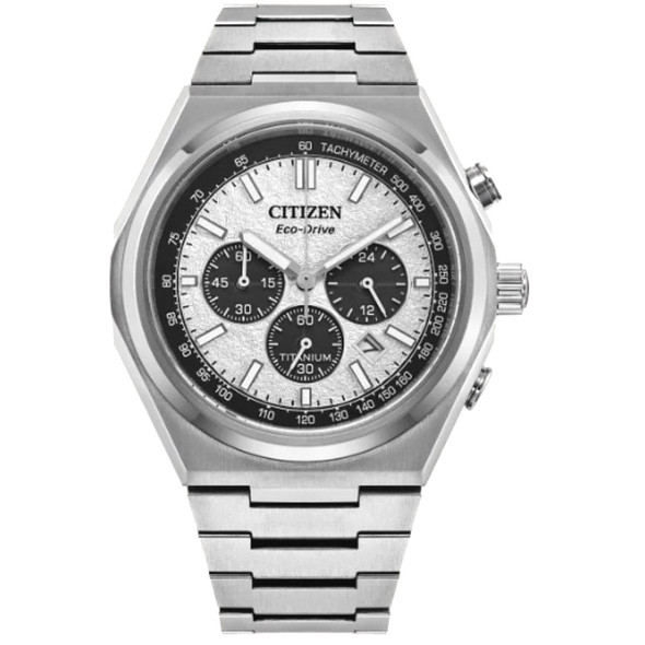 Citizen Eco-Drive Zenshin Men's Super Titanium White Dial Watch CA4610-85A