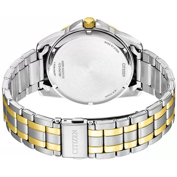 Citizen Quartz Men's Two-Tone Blue Dial Watch AG8348-56L