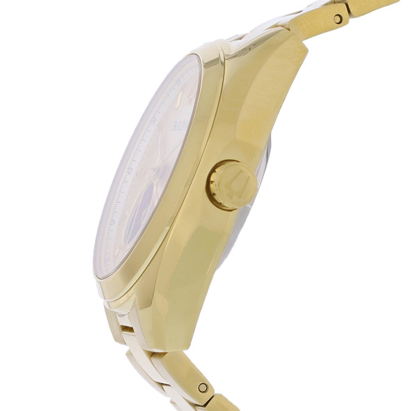 Bulova Surveyor Men's Gold Tone Stainless Champagne Dial Automatic Watch 97A182