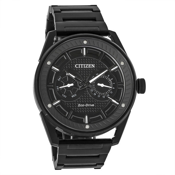 Citizen Eco Drive Men's DRIVE CTO Multifunction Black Dial Watch BU4025-59E