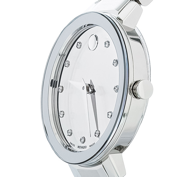 Movado Sapphire Women's Stainless Steel Mirror Dial Quartz Watch 0607548