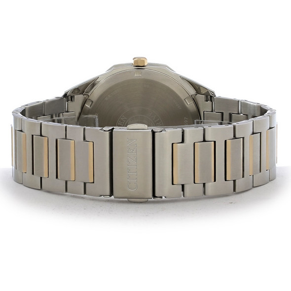 Citizen Eco-Drive Corso Diamond Men's Two-Tone Black Dial Watch BM7496-56G