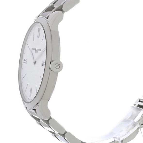 Baume & Mercier Classima Men's White Dial Swiss Quartz Watch MOA10354