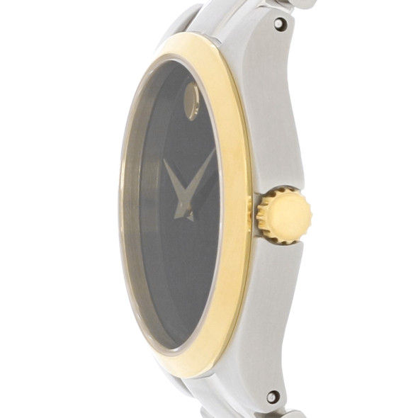 Movado Collection Women's Black Two Tone Swiss Quartz Watch 0606786
