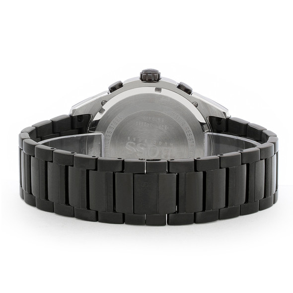Hugo Boss Onyx Men's Black ION Steel Chronograph Quartz Watch 1513365