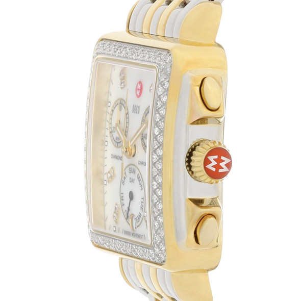 Michele Deco Series Women's Diamond Swiss Quartz Chronograph Watch MWW06P000108