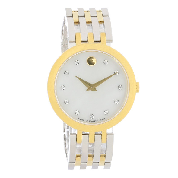 Movado Esperanza Diamond MOP Dial Women's Swiss Quartz Watch 0607305