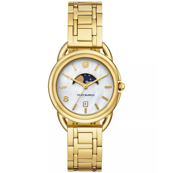 Tory Burch Miller Women's Off White Dial Gold-Tone Quartz Watch TBW7229
