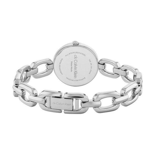 Calvin Klein Swiss Jewelry Link Women's Black Dial Quartz Watch 25000005