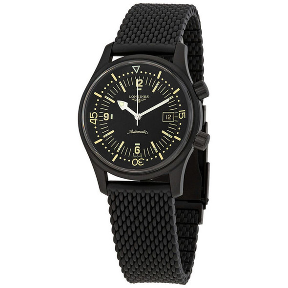 Longines Legend Diver Men's Black Dial Automatic Watch L3.774.2.50.9