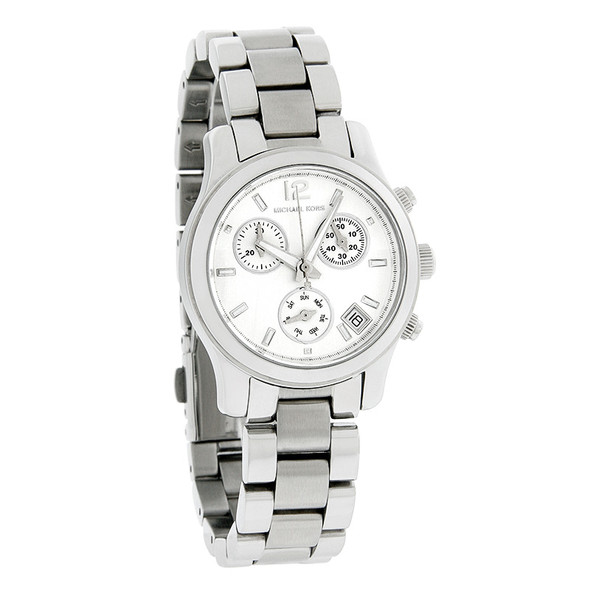 Michael Kors MK5428 Women's Runway Quartz Chronograph Silver Dial Watch