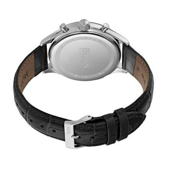 Hugo Boss Companion Men's Black Leather Quartz Watch 1513543
