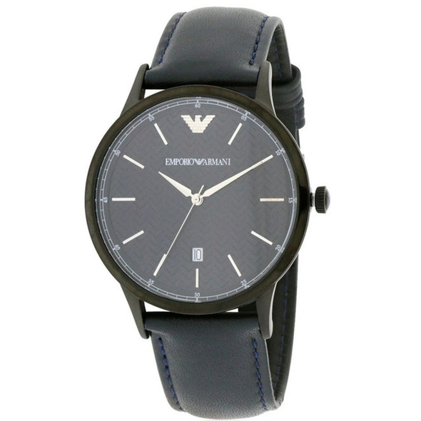 Armani Renato Men's Blue Leather Quartz Watch AR2479