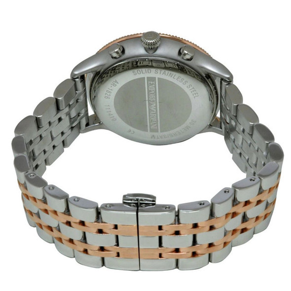 Emporio Armani Alpha Men's Silver and Rose Gold two-tone Quartz Watch AR1826