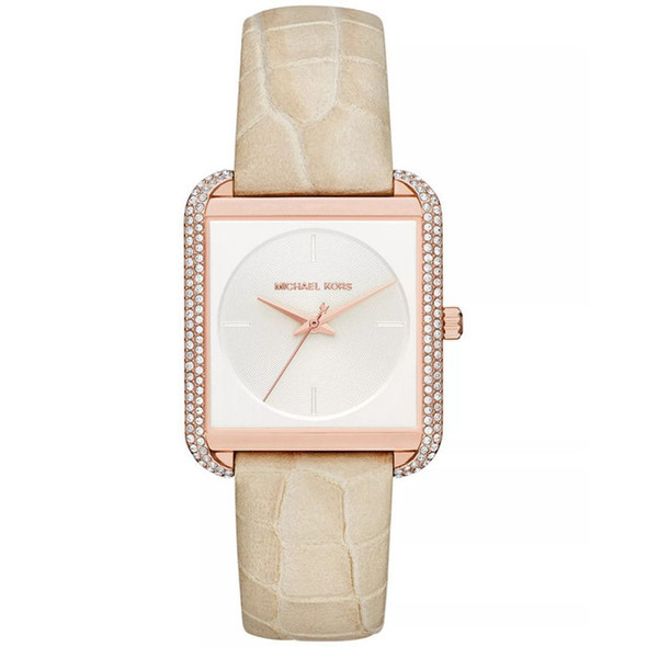Michael Kors Lake Women's Beige Leather Quartz Watch MK2610