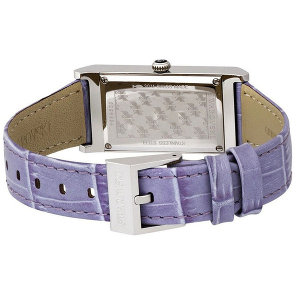 Swarovski Lovely Crystals Women's Purple Leather Quartz Watch 5096684