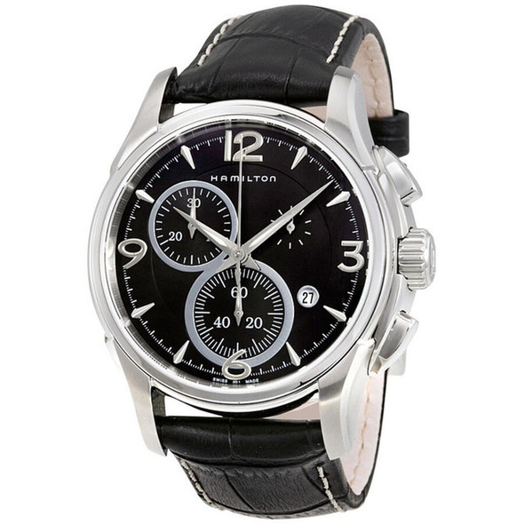 Hamilton Jazzmaster Men's Black Leather Quartz Watch H32612735