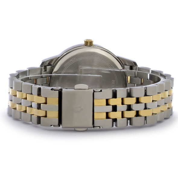 Bulova Classic Women's Black Dial Two Tone Stainless Steel Quartz Watch 98M134