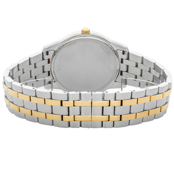 Bulova Sutton Men's Two Tone Stainless Silver Dial Quartz Watch 98B385