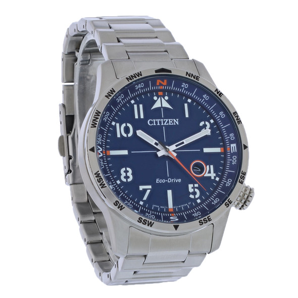 Citizen Eco Drive Weekender Men's Blue Dial Stainless Watch BM7550-52L