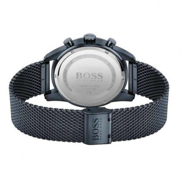 Hugo Boss Skymaster Chronograph Blue Dial Blue Ion Men's Quartz Watch 1513836