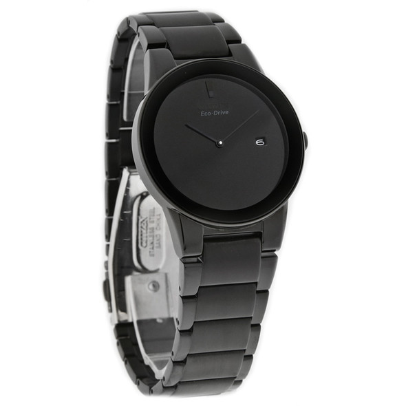 Citizen Eco-Drive Axiom Men's Black ION Plated Stainless Steel Watch AU1065-58E