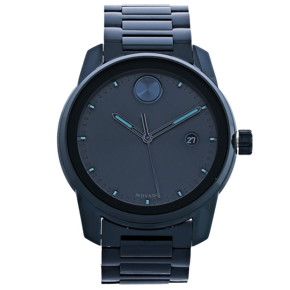 Movado Bold Verso Men's Blue ION PVD Stainless Quartz Watch 3600737