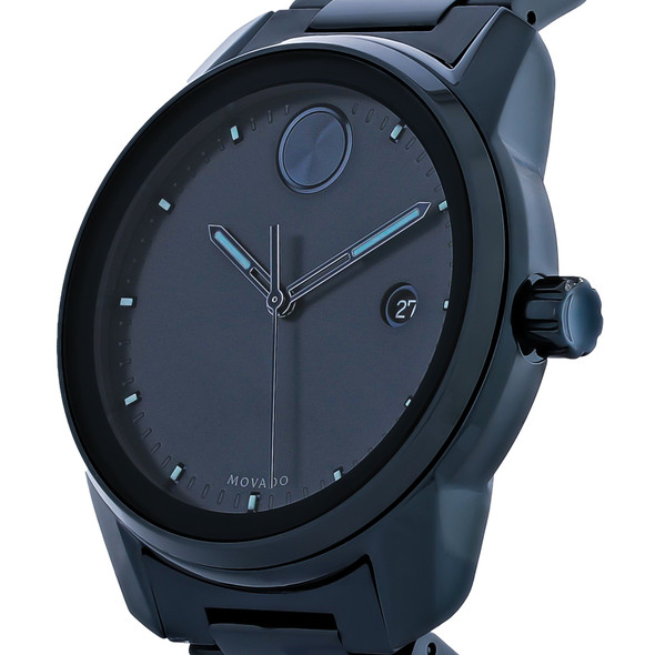 Movado Bold Verso Men's Blue ION PVD Stainless Quartz Watch 3600737