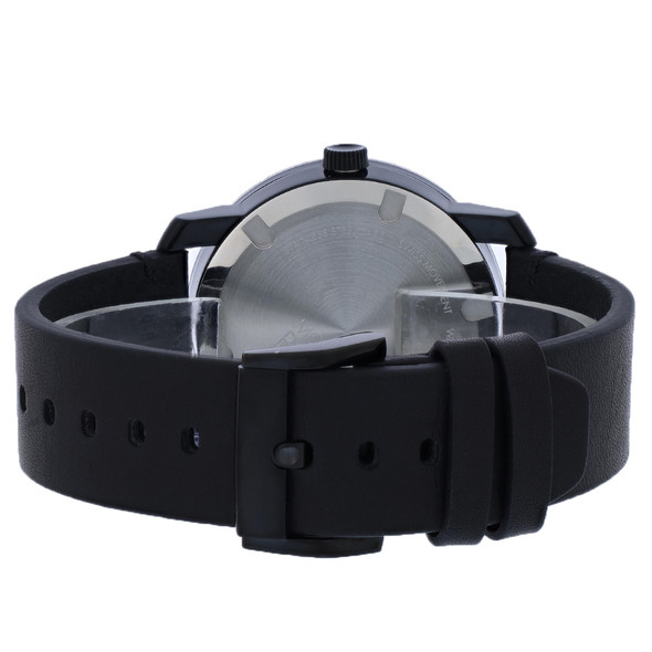 Movado Bold TR90 Men's Black Dial Leather Strap Quartz Watch 3600306