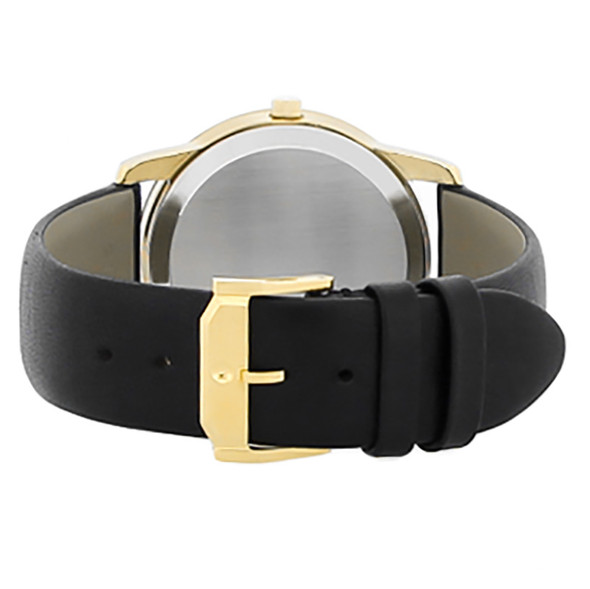 Movado Museum Men's Black Dial Leather Strap Swiss Quartz Watch 0606876