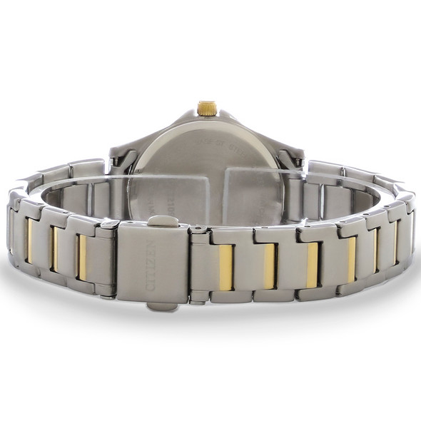 Citizen Women's Blue Day/Date Dial Two-Tone Quartz Watch EQ0595-55L