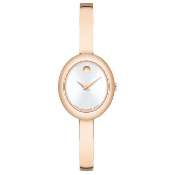 Movado Museum Bangle Women's Rose Gold-Tone Quartz Watch 608071