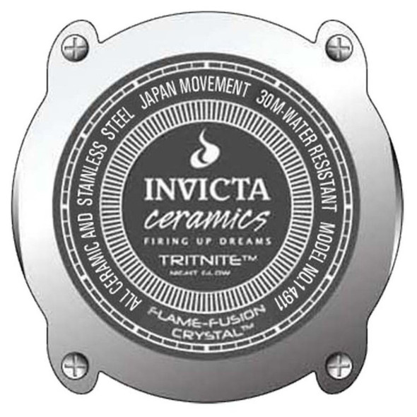 Invicta Ceramics Women's Gold-Tone Dial Quartz Watch 14911