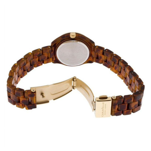 Bulova Caravelle Women's Gold-Tone Dial Quartz Watch 44M104