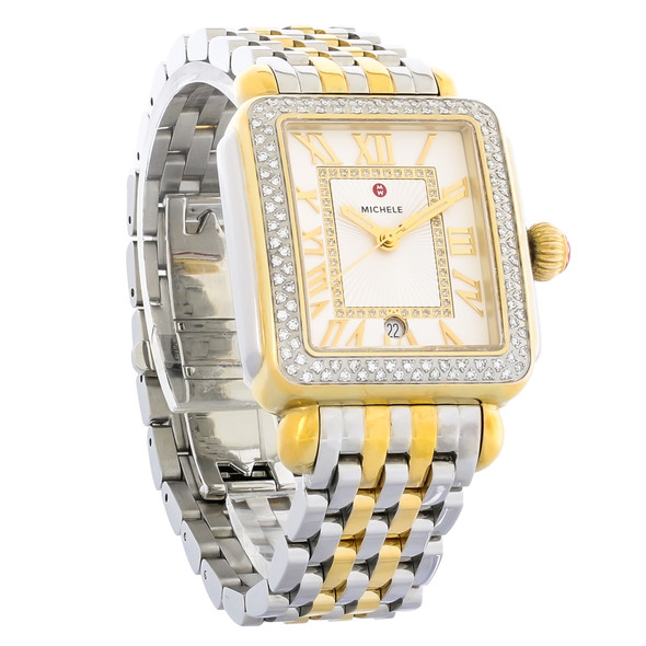 Michele Deco Madison Women's Two-Tone Diamond Quartz Watch MWW06T000144