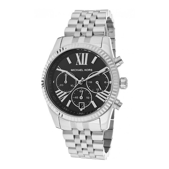 Michael Kors MK5708 Unisex Lexington Quartz Black Dial Watch