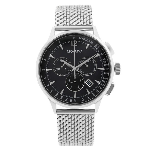 Movado Circa Men's Chronograph Black Dial Quartz Watch 0606803