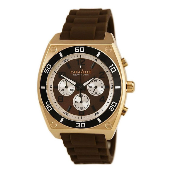 Bulova Caravelle Men's Brown Dial Quartz Watch 45A114