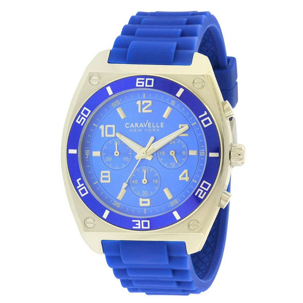 Bulova Caravelle Men's Blue Dial Quartz Watch 45A115