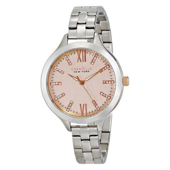 Bulova Caravelle Women's Blush Dial Quartz Watch 45L141