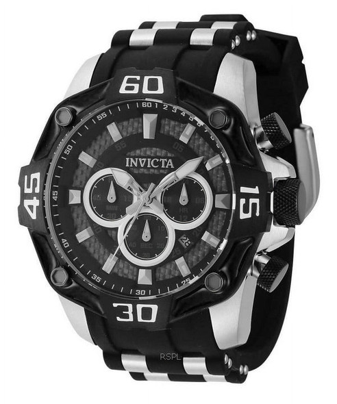Invicta Men's Pro Diver Chronograph Black Dial Quartz Watch 44704