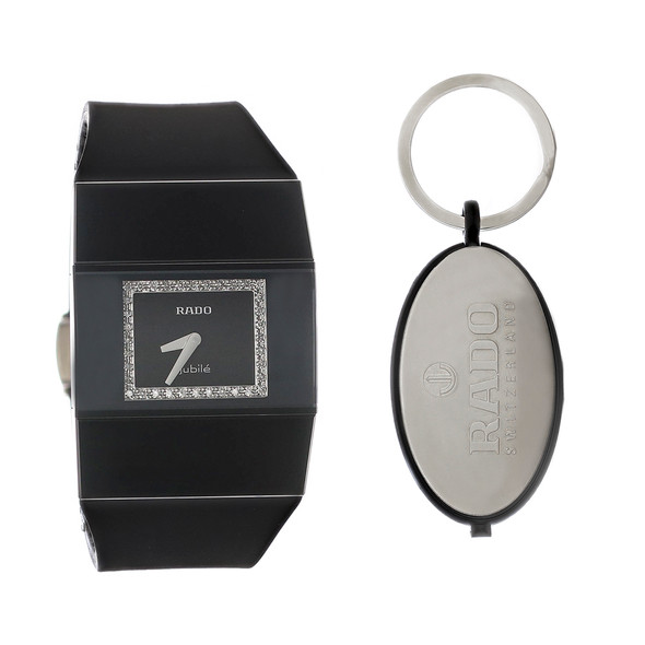 Rado Jubile V10K Women's Black Ceramic Diamond Quartz Watch R96621709