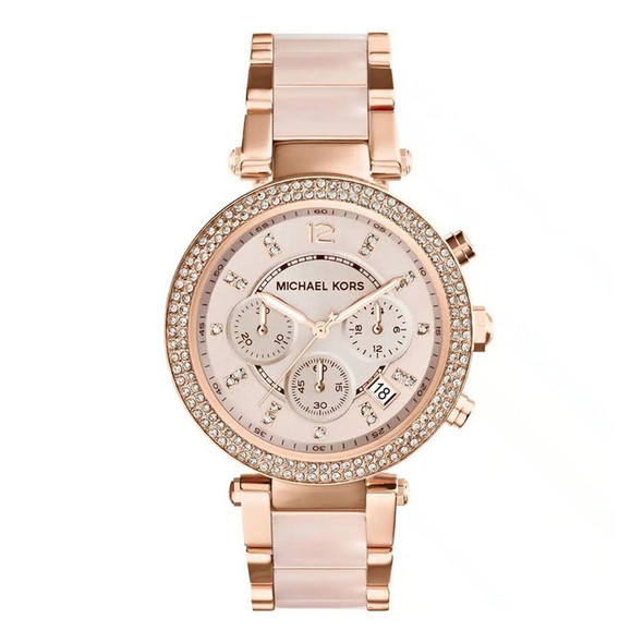 Michael Kors Parker Chronograph Women's Blush Dial Quartz Watch MK5896